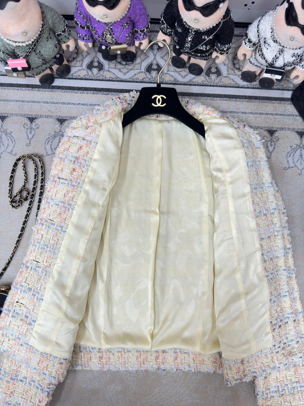 CC Jacket Pink Blue Cotton Polyamide 237357