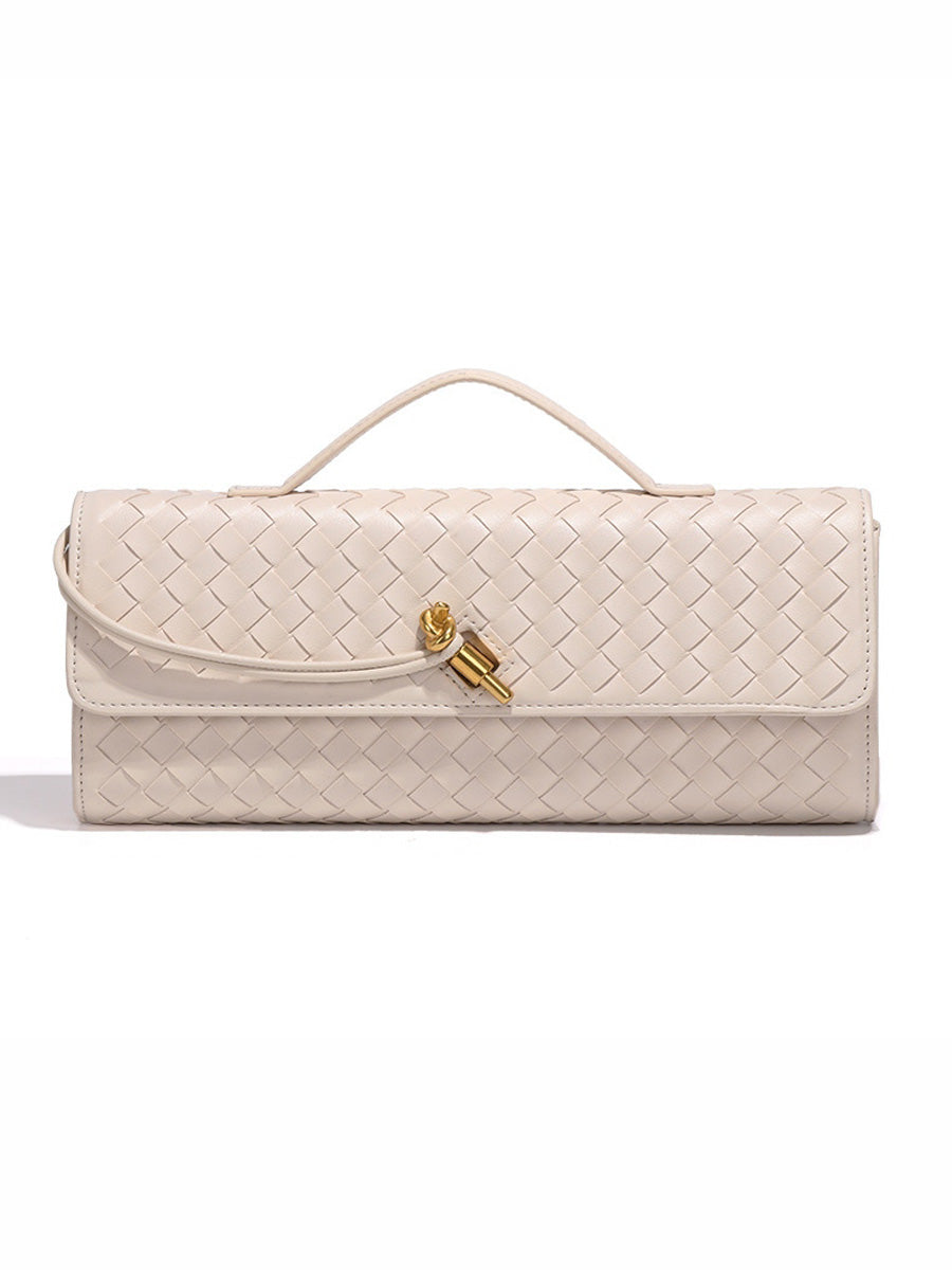 Penelope Woven Baguette Handbag