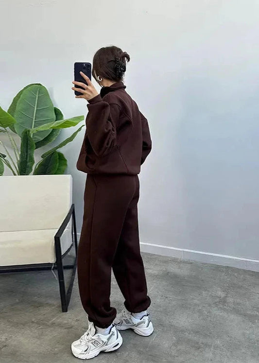 Oversized Hoodie And Jogger Set Soft Fabric