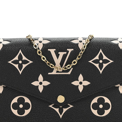 Empreinte Monogram Giant Felicie Pochette Black Beige