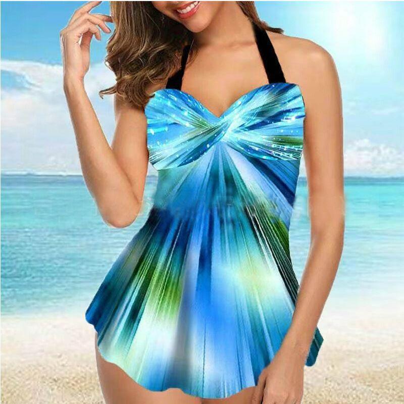 Women'S One-Piece Multicolor Sling Swimsuit