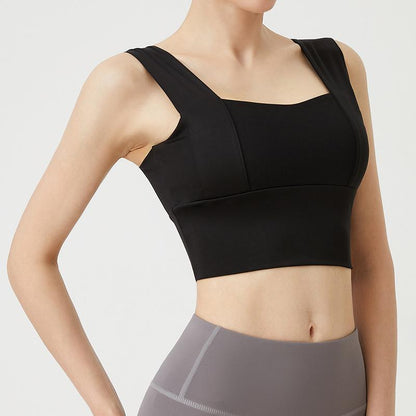 Summer New European And American Sports Underwear Yoga Back Cross Shockproof Gathered Shaping Sports Fitness Bra
