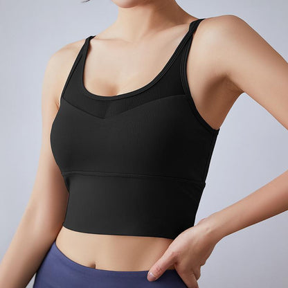 Exercise Underwear Cross-Back Bra Shock-Proof Shaped Exercise Yoga Thin Shoulder Bra