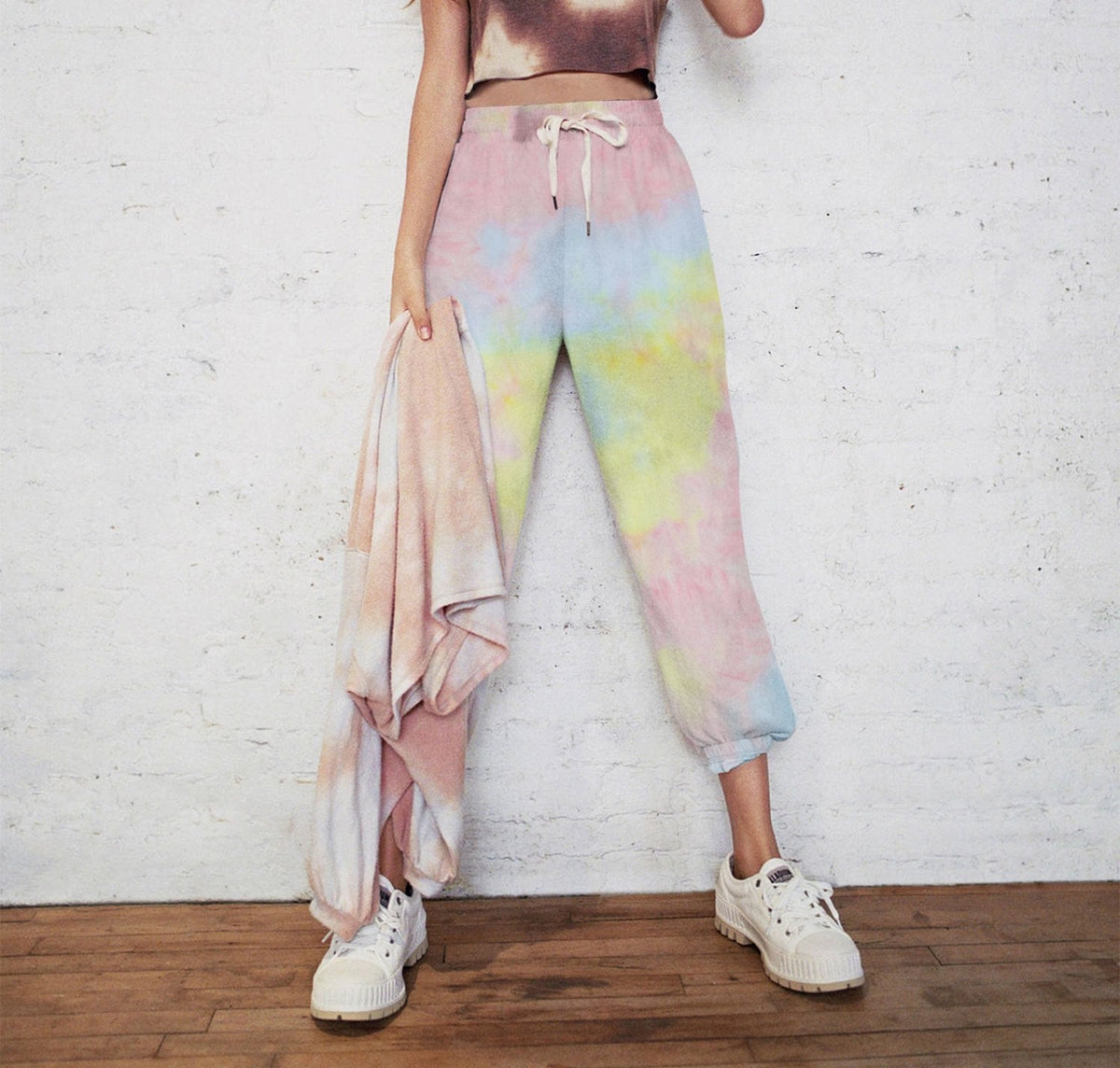 New Women'S Tie-Dye Casual Sweatshirt Sports Trousers