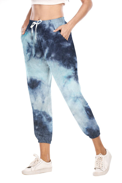 New Women'S Tie-Dye Casual Sweatshirt Sports Trousers