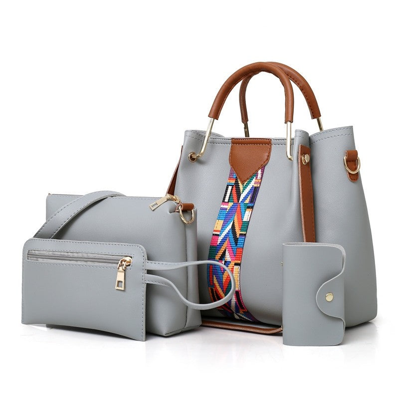 High Capacity 4-Piece Sets Handbag
