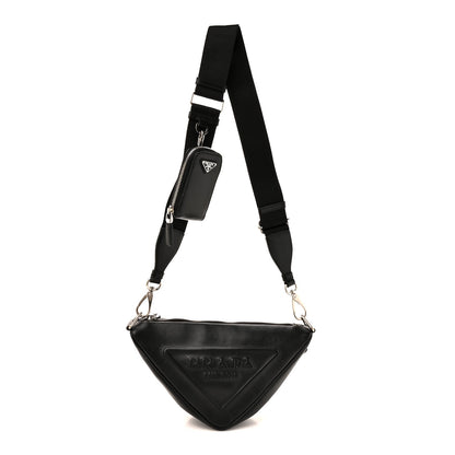 Grace Lux Triangle Shoulder Bag Black