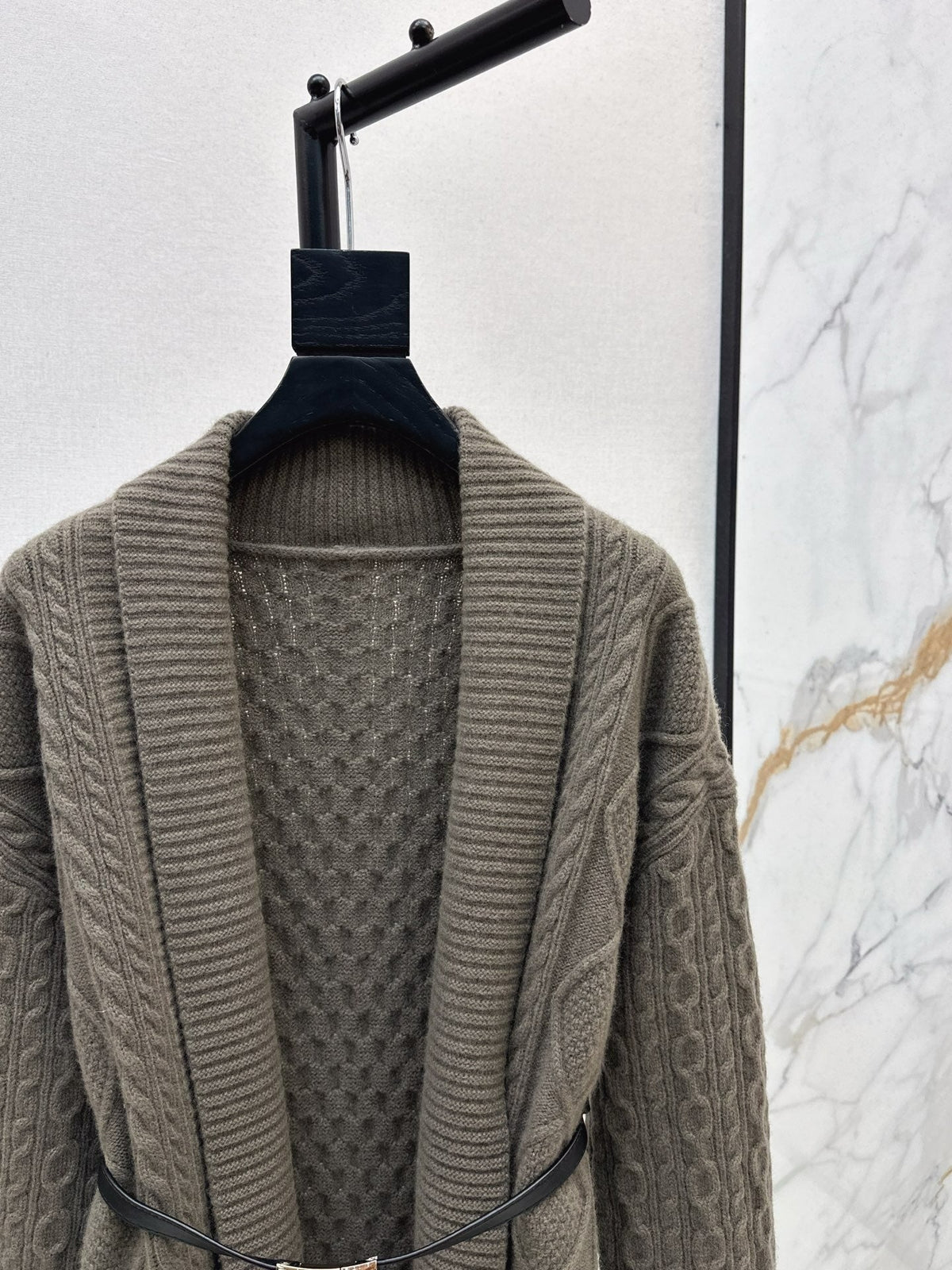 HERMES 25S LONG KNIT CARDIGAN 99430