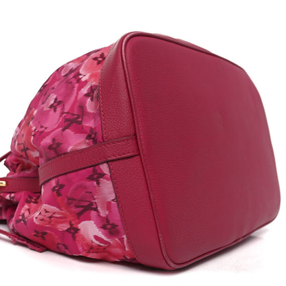 Nylon Monogram Ikat Noefull MM Rose Indien