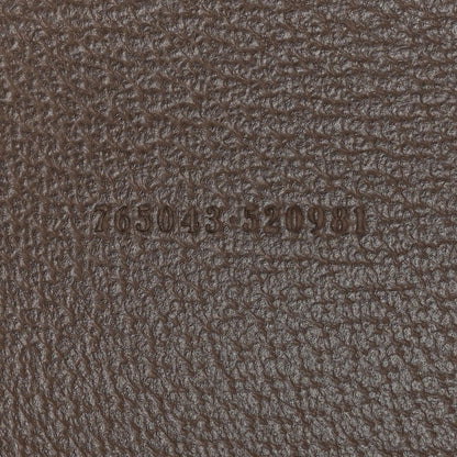 GG Supreme Monogram Textured Calfskin Small Ophidia Shoulder Tote Bag Beige Ebony New Acero