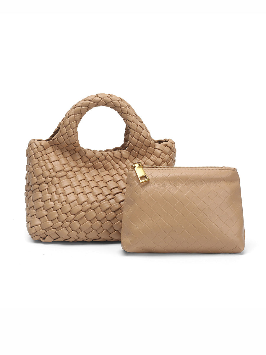 Ruby Small Woven Tote Bag