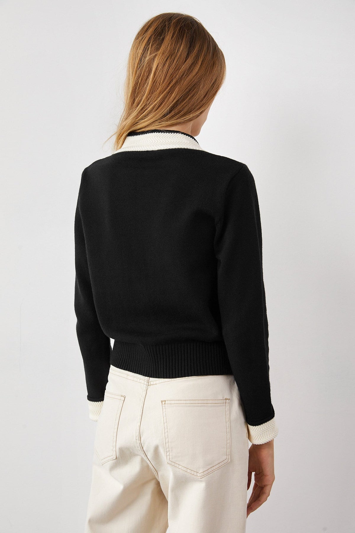 Adelyn Black Pocketed Cardigan