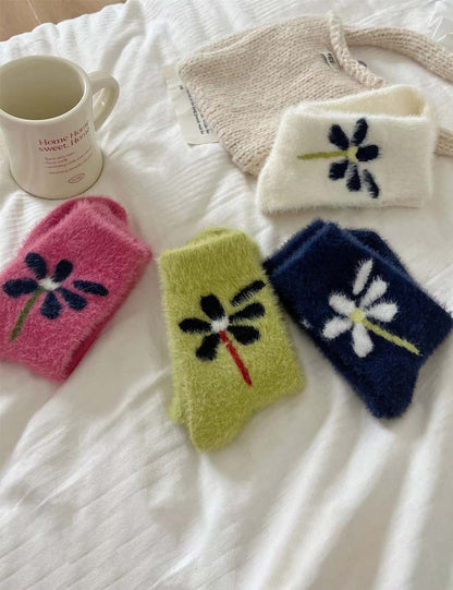 Cute Fuzzy Fleece Thick Warm Crew Socks