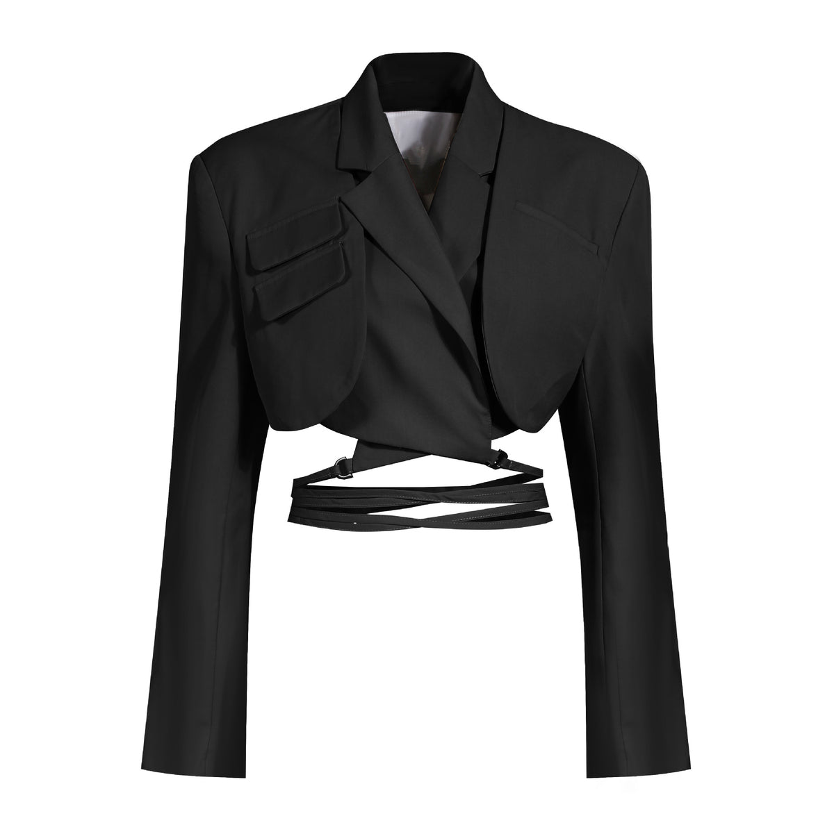Women'S Asymmetrical Mini Skirt Suit Set Trendy Polyester