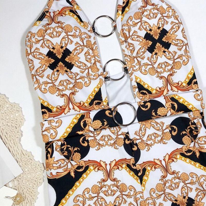 Summer New Sexy Print One-Piece Swimsuit