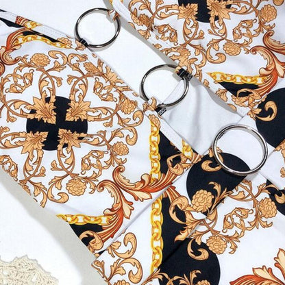 Summer New Sexy Print One-Piece Swimsuit