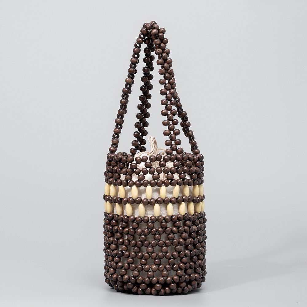 Retro Bead Bucket Handmade Bags