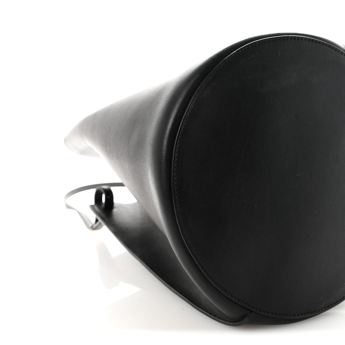 Smooth Calfskin Medium Pinched Bag Black