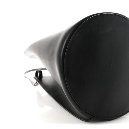 Smooth Calfskin Medium Pinched Bag Black