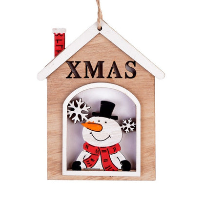 Christmas Wooden Candle Decorations