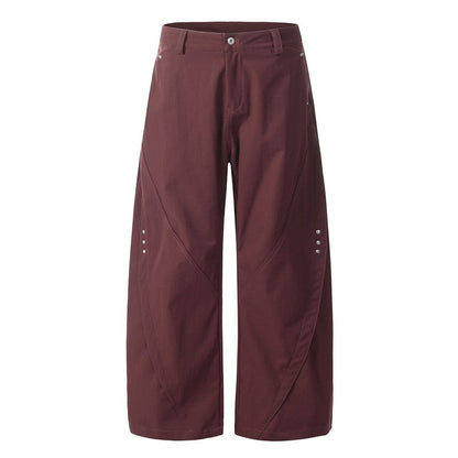 Loose Rivet Knife Pleat Trousers