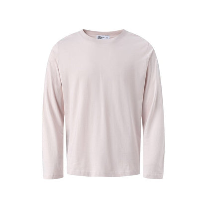 Solid Color Crew Neck Long Sleeve T-Shirt