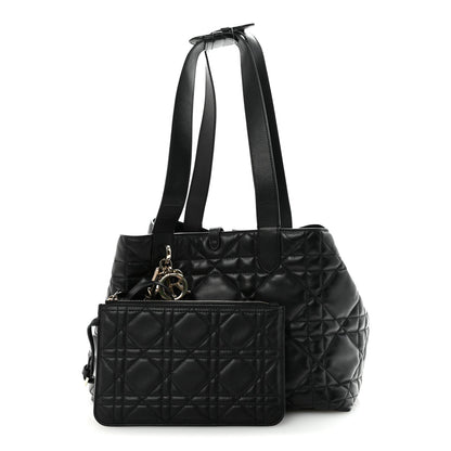 Calfskin Macrocannage Medium Toujours Black