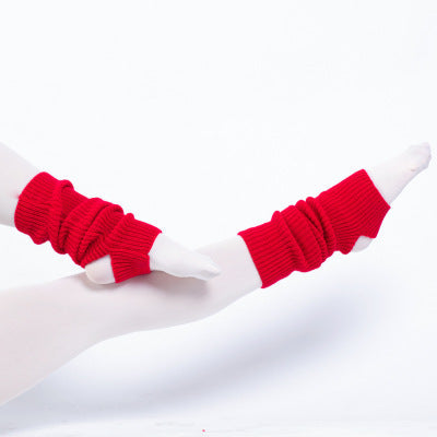 Dance Leggings Hosiery Adult Women'S Needle Weaving Knee-Protecting Bar Dancing Yoga Opening Hole Step Foot