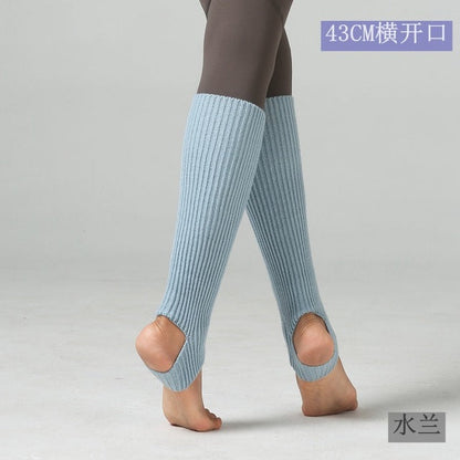 Dance Leggings Hosiery Adult Women'S Needle Weaving Knee-Protecting Bar Dancing Yoga Opening Hole Step Foot
