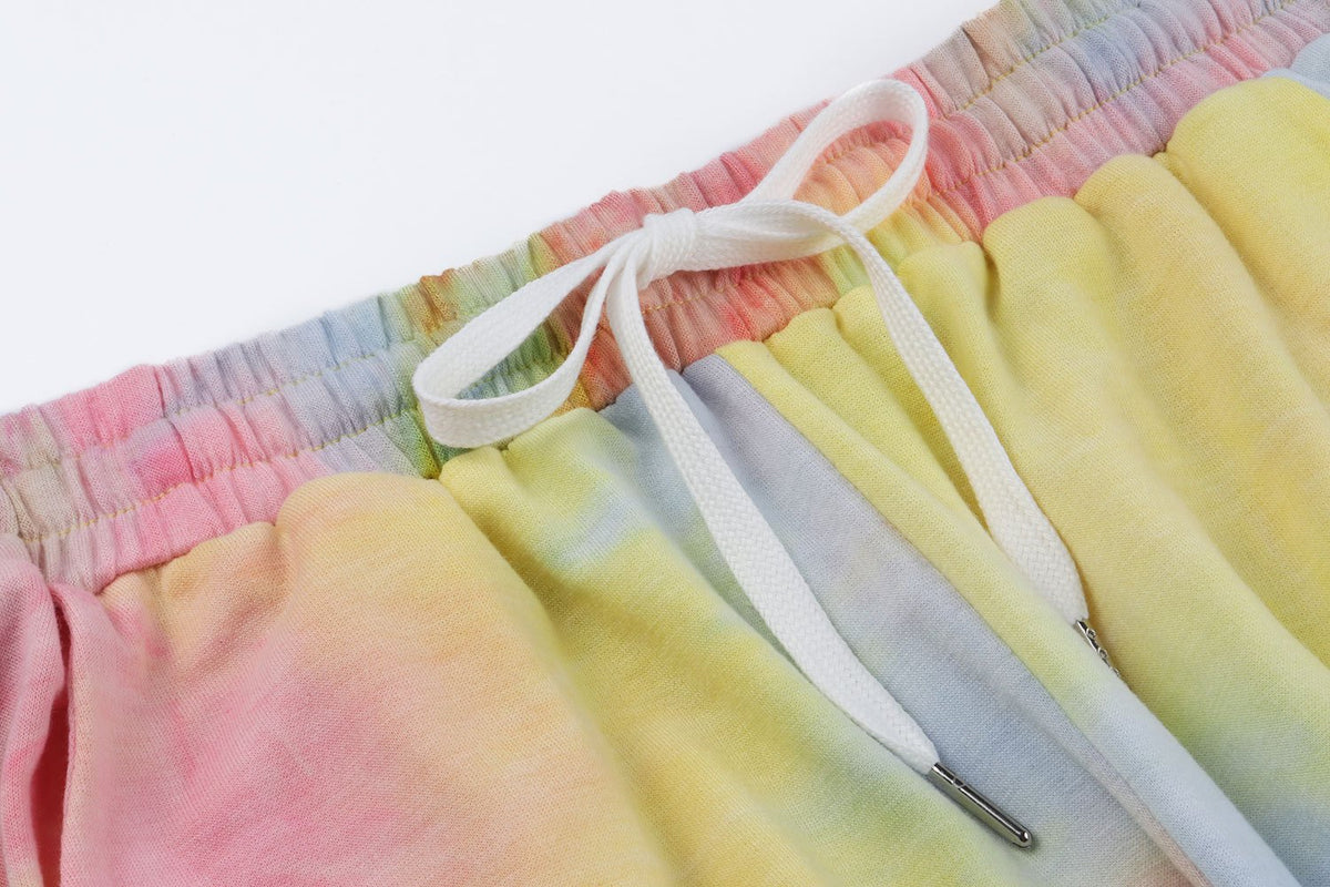 New Women'S Tie-Dye Casual Sweatshirt Sports Trousers
