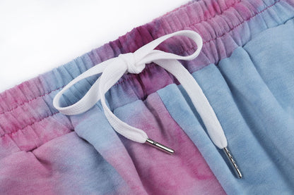 New Women'S Tie-Dye Casual Sweatshirt Sports Trousers