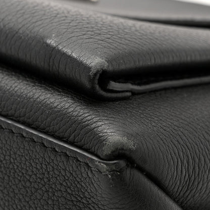 Soft Calfskin My Lockme Top Handle Black