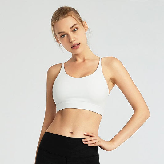 Yoga Vest Sexy Back Nude Fitness Exercise Lightweight Shockproof Gather Running Bra