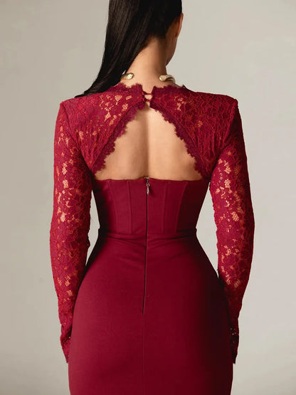 Phoebe Mini Dress In Red