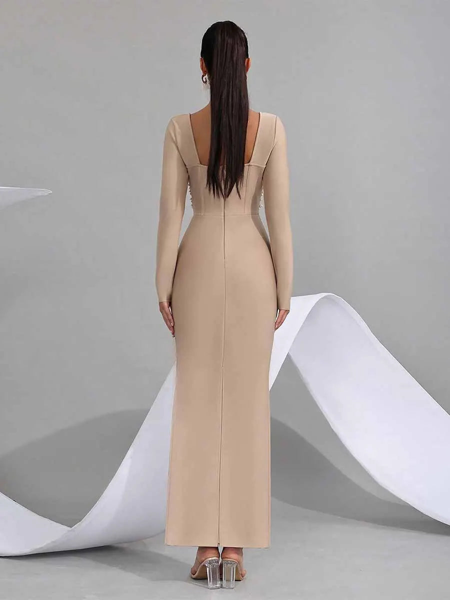 Rafaela Long Sleeved Elegant Maxi Dress