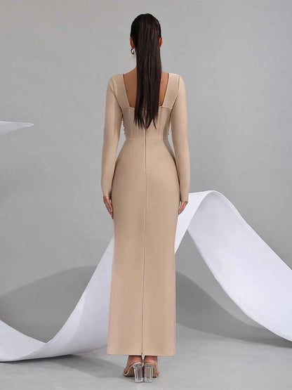 Rafaela Long Sleeved Elegant Maxi Dress
