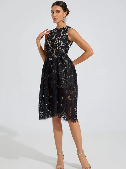 Piper Lace A-Line Midi Dress