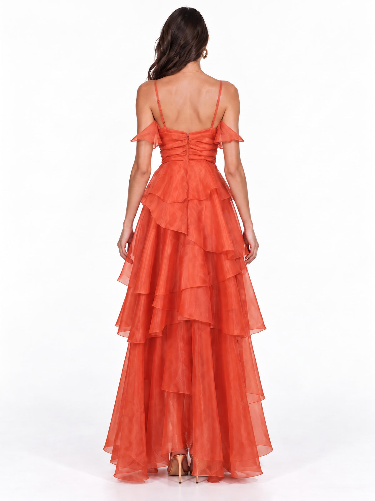 Hadley Organza Spaghetti Strap Maxi Dress