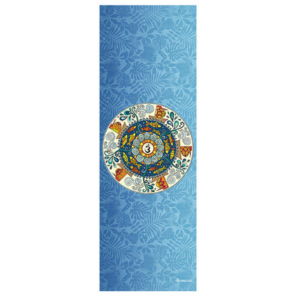 Foldable Machine Washable Lightweight Portable Yoga Mat Sweat-Absorbent Non-Slip Suede Natural Rubber Printed Yoga Mat Towel