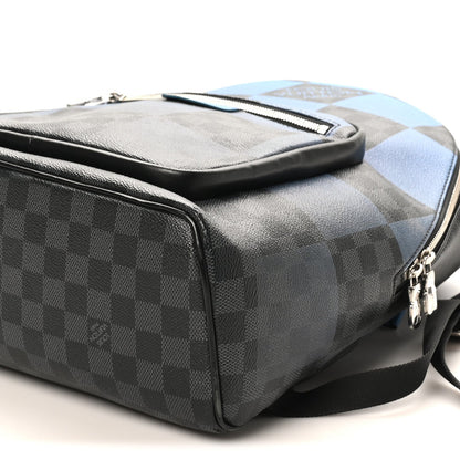 Damier Graphite Giant Josh Backpack Blue