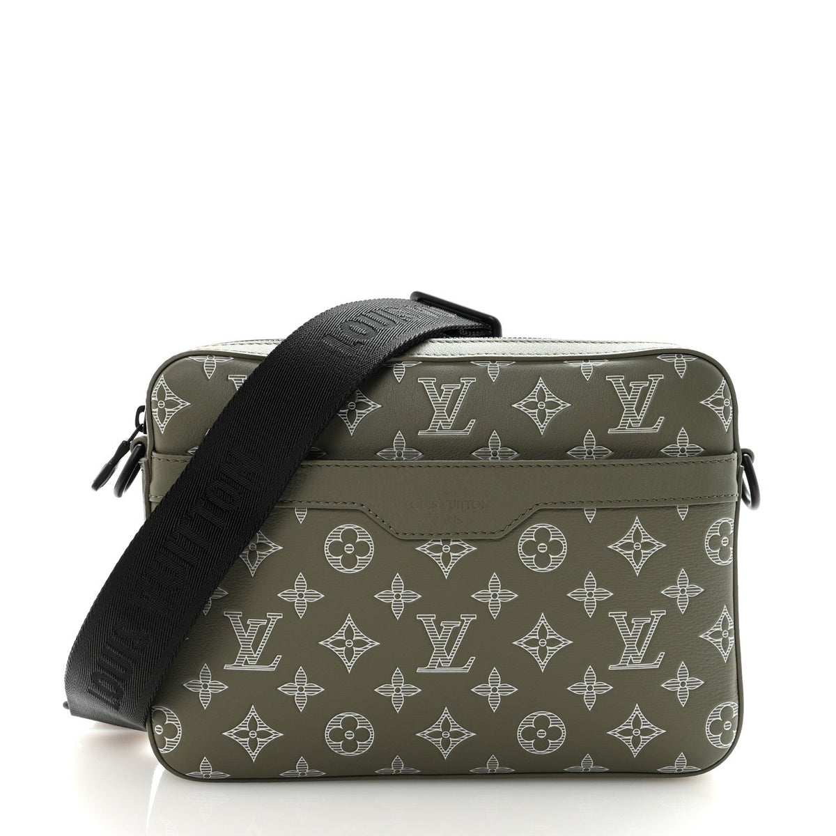 Monogram Shadow G65 Trio Messenger Olive Green
