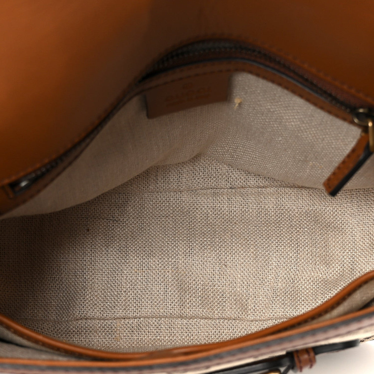 Monogram Medium Lady Web Shoulder Bag Beige Cuir