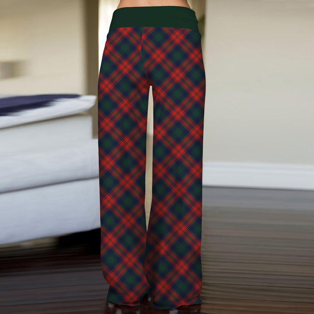 Fashion Woman Digital Printing Loose Casual Flower Pattern Pants Wide Leg Yoga Pants 15