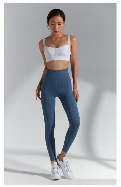 High Waist Yoga Pants Bodybuilding Hip Stretch Fitness Pants Women'S Sports Tight Running Quick-Drying Compression Pants.