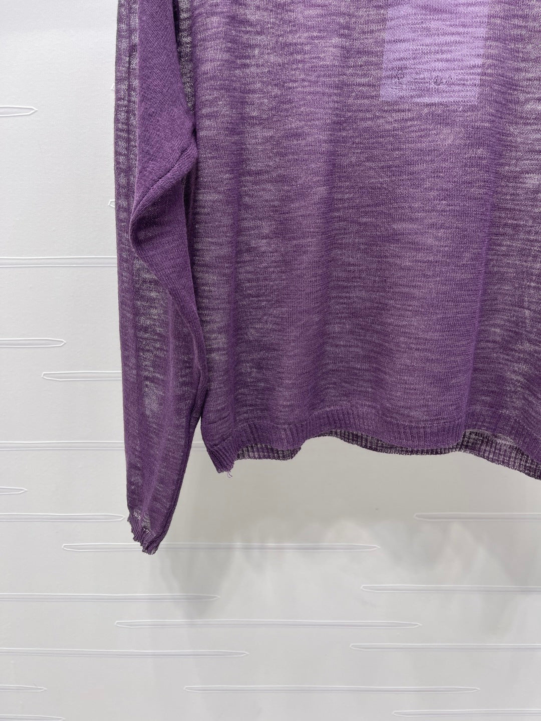 CC 26s Camisole and Long-Sleeved Knit Two-Piece Set Purple 343461