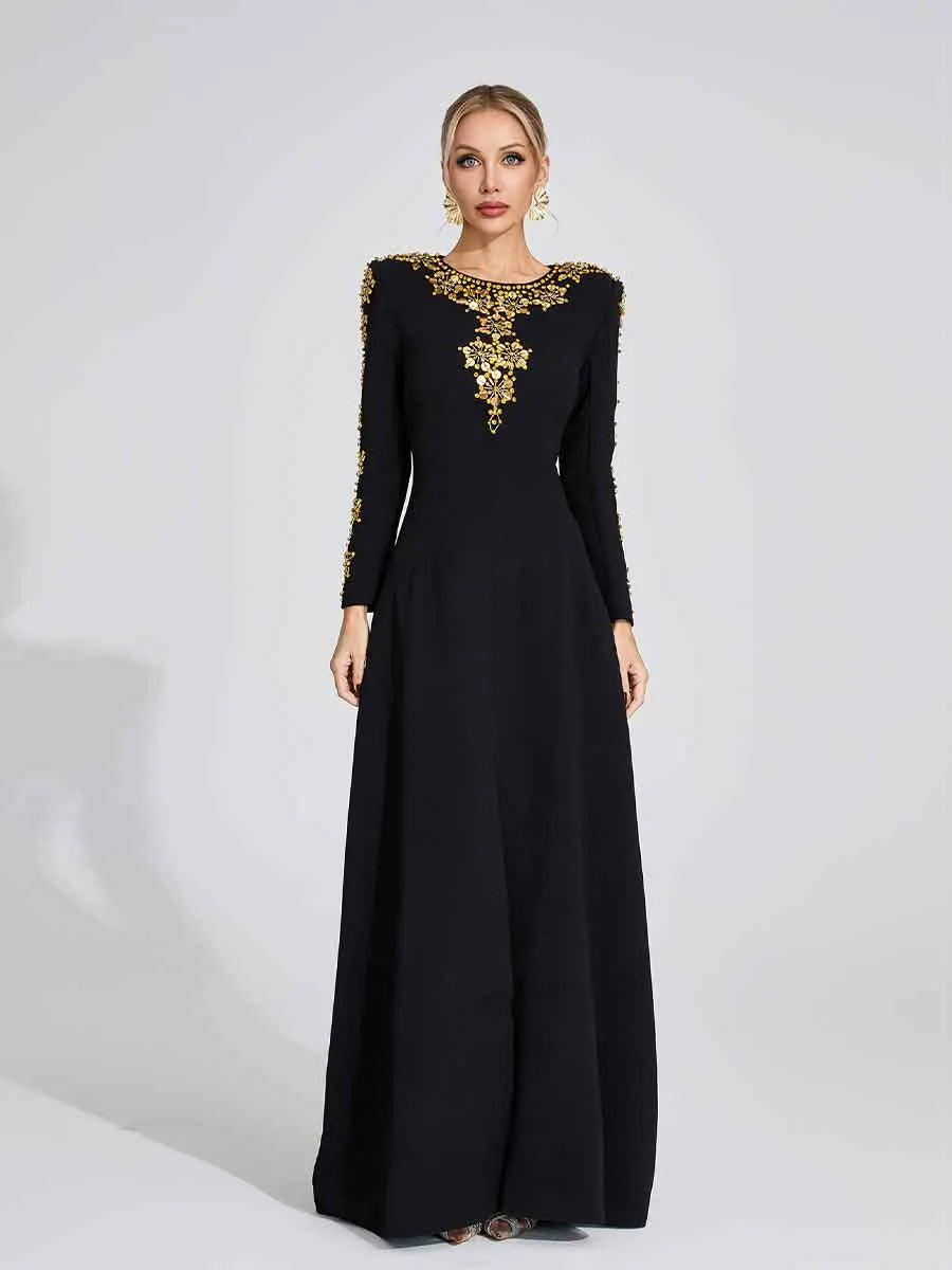Mira Long Sleeved Maxi Dress