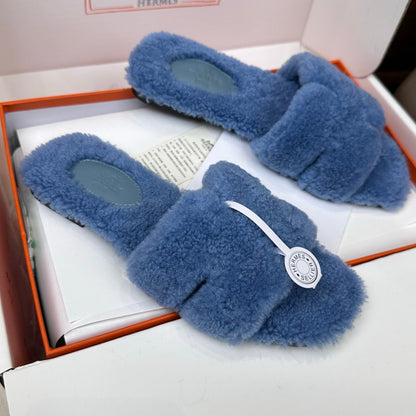 HM Oran Sandal Blue Wool 598199