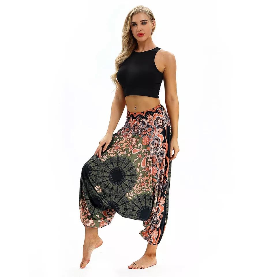 Printed High Waist Fitness Yoga Pants Women-3