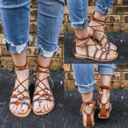 New Bohemia Summer Strap Flat Women Sandals