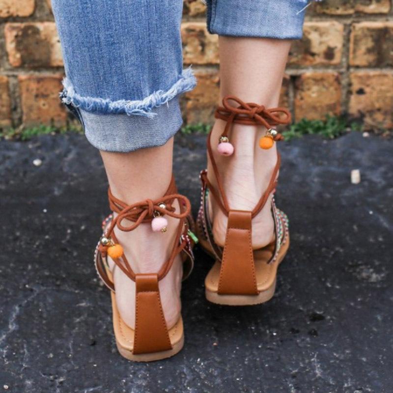 New Bohemia Summer Strap Flat Women Sandals